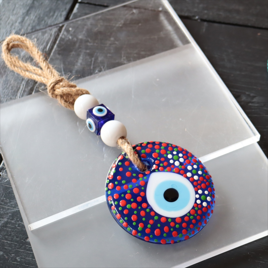 ナザルボンジュウ ハンドペイント 直径8cm　1点もの