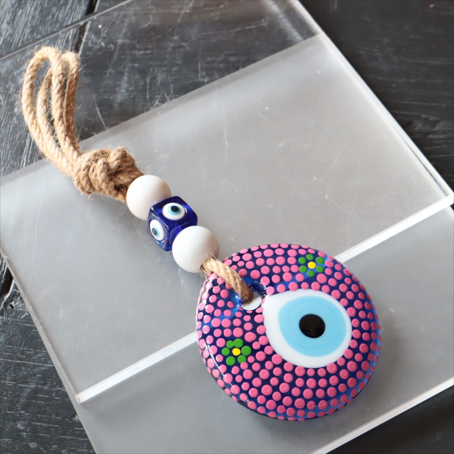 ナザルボンジュウ ハンドペイント 直径8cm　1点もの