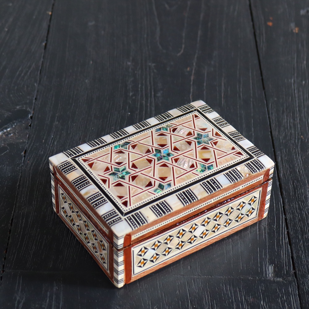 【15%OFF】Mother of Pearl エジプト螺鈿のジュエリーボックス