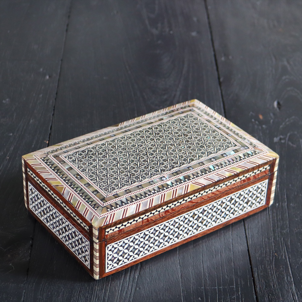【15%OFF】Mother of Pearl エジプト螺鈿のジュエリーボックス