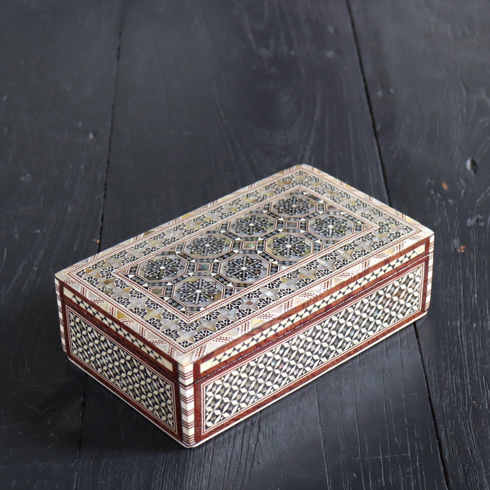 【15%OFF】Mother of Pearl エジプト螺鈿のジュエリーボックス