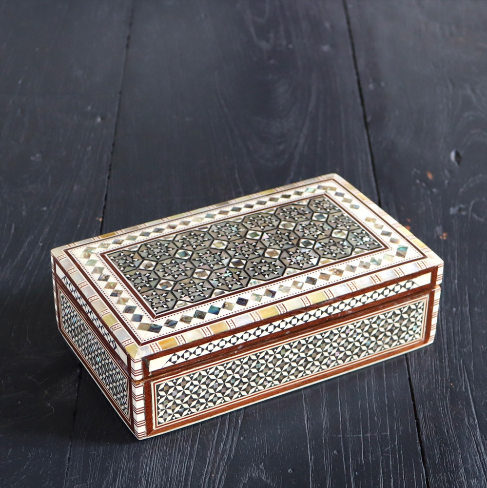 【15%OFF】Mother of Pearl エジプト螺鈿のジュエリーボックス