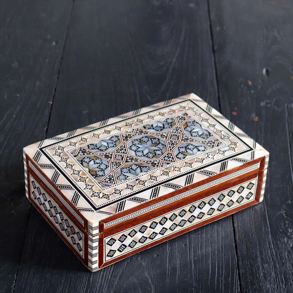 【15%OFF】Mother of Pearl エジプト螺鈿のジュエリーボックス