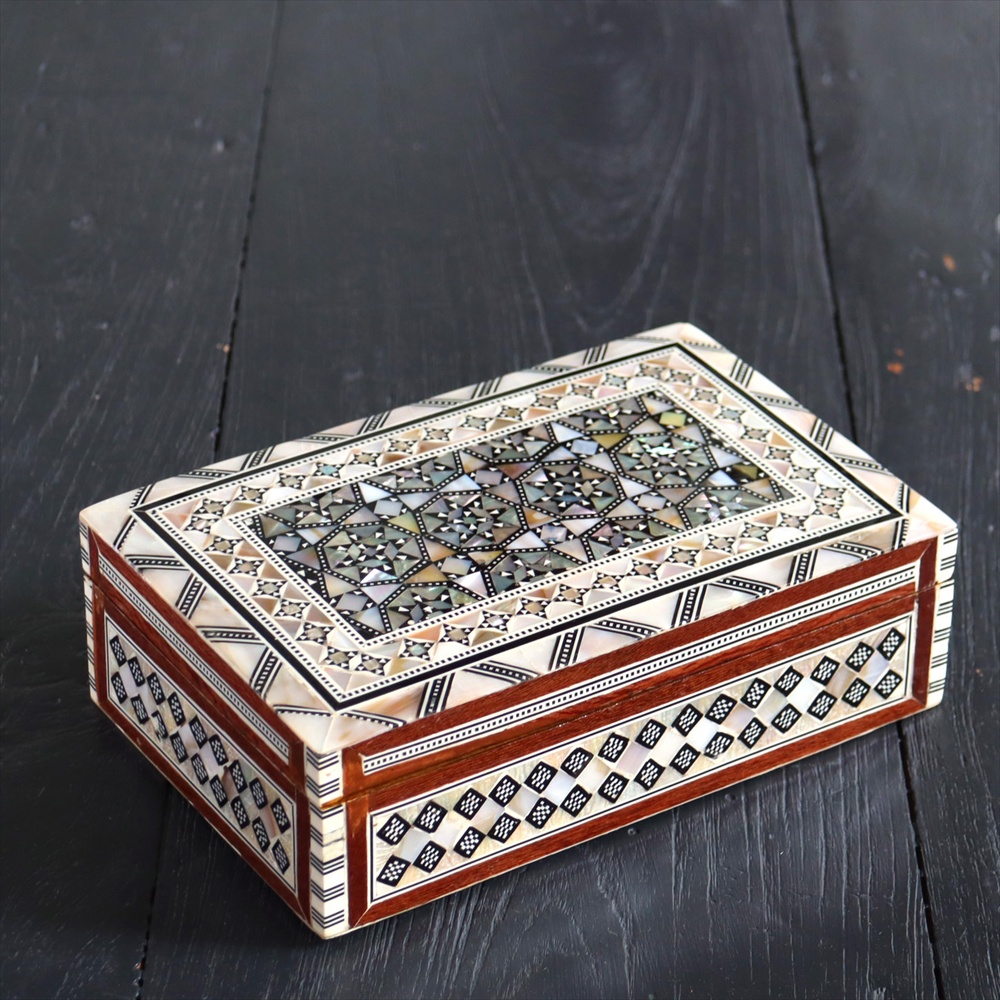 【15%OFF】Mother of Pearl エジプト螺鈿のジュエリーボックス
