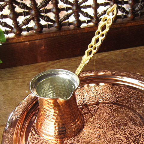 ジェズベCezve・ブロンズ（銅製）/トルココーヒーを沸かすための小さな鍋【トルコお土産】