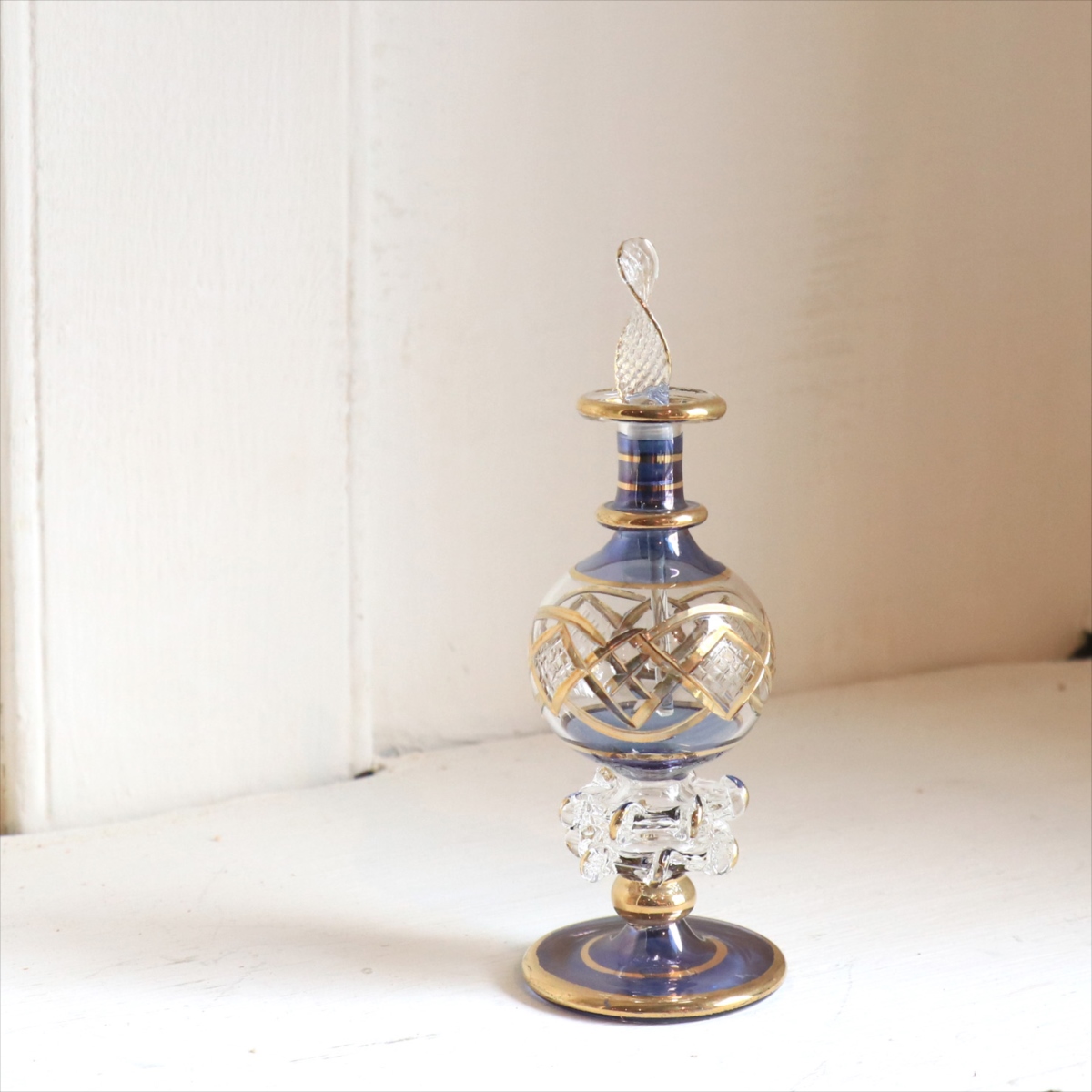 エジプト ガラス　香水瓶 クレオパトラ