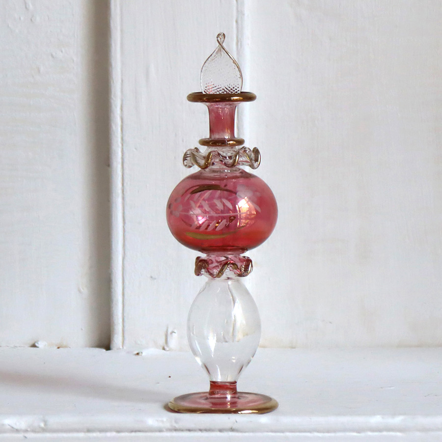 エジプト香水瓶　ミドルサイズ　クレオパトラ Egyptian Glass purfume bottle