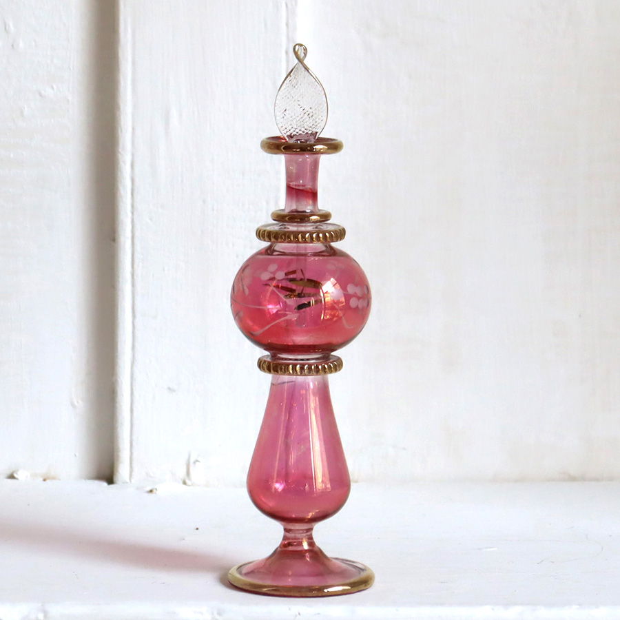 エジプト香水瓶　ミドルサイズ　クレオパトラ Egyptian Glass purfume bottle