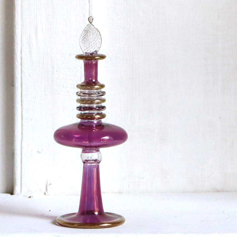 エジプト香水瓶　ミドルサイズ　クレオパトラ Egyptian Glass purfume bottle