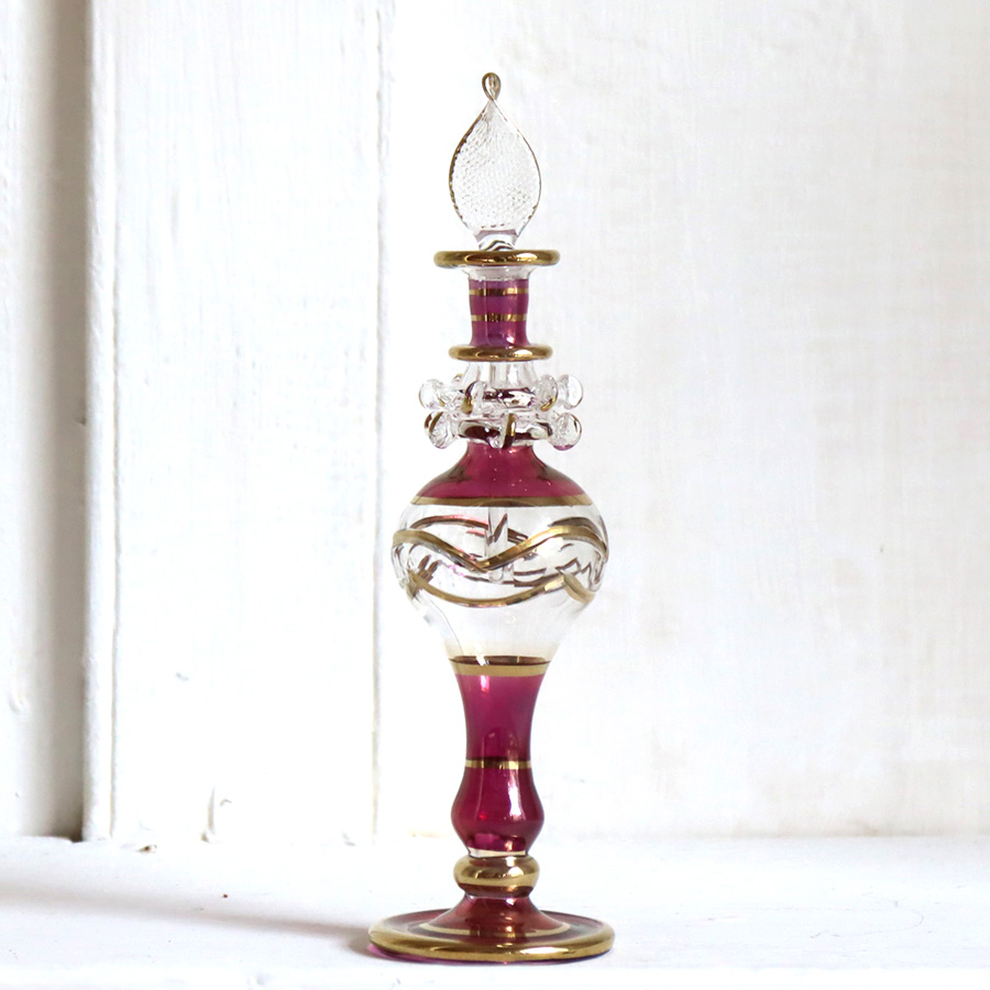 エジプト香水瓶　ミドルサイズ　クレオパトラ Egyptian Glass purfume bottle