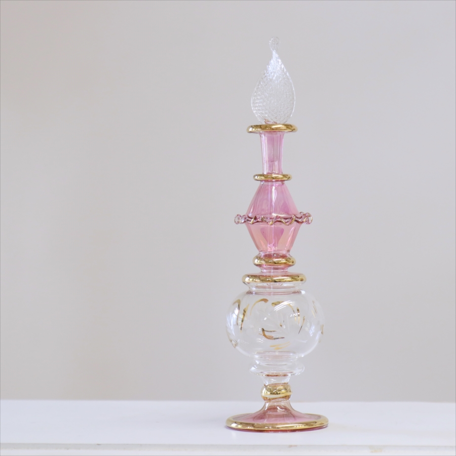 エジプト香水瓶 トールサイズ クレオパトラ　18.5cm ピンク