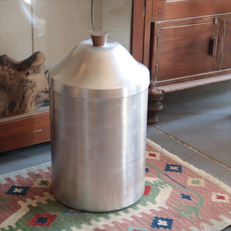 アルミ ビッグキャニスター　L　ノスタルジック 保存容器　ゴミ箱 収納