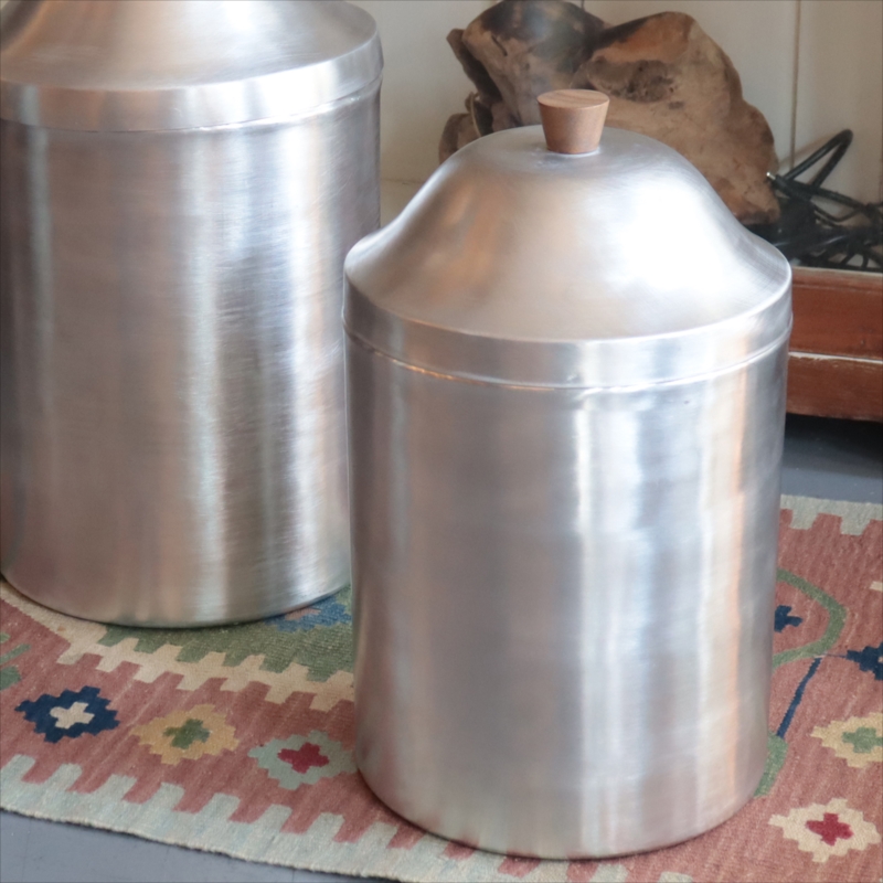 アルミ ビッグキャニスター　Sノスタルジック 保存容器　ゴミ箱 収納