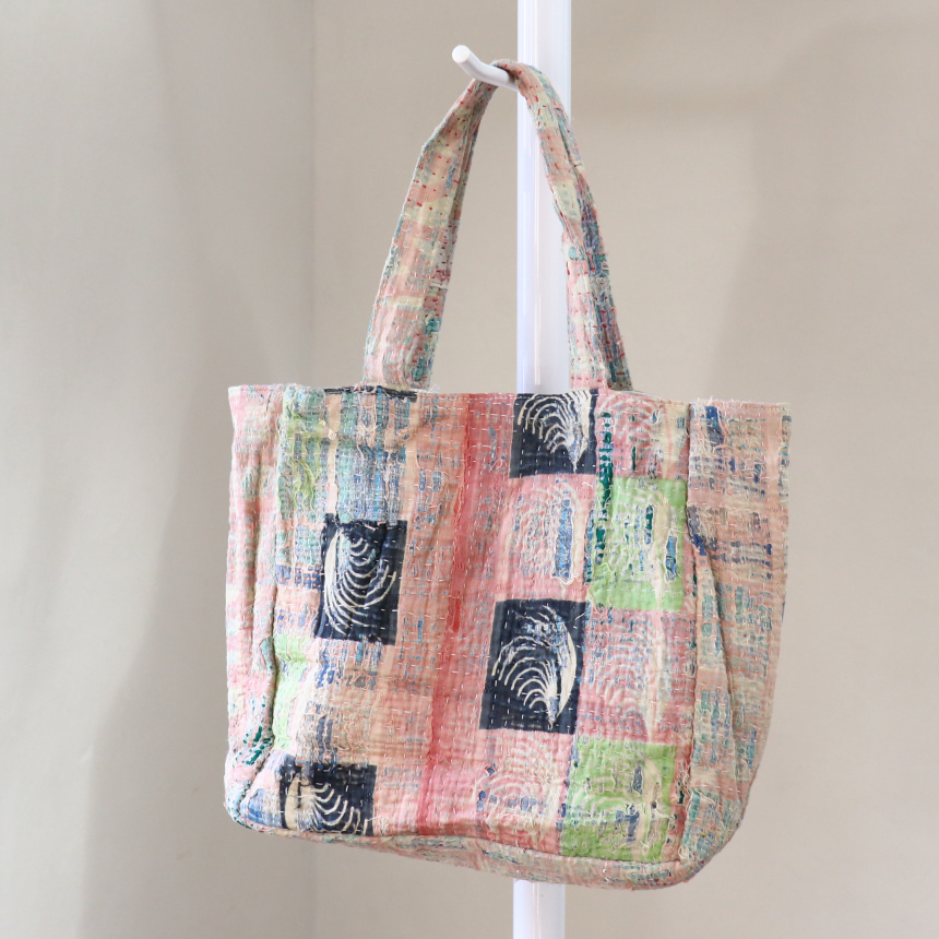 ヴィンテージカンタ　トートバッグ　現品マチ付き　一点もの　カンタ刺繍　A4サイズが入る
