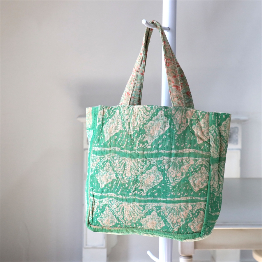 ヴィンテージカンタ　トートバッグ　現品マチ付き　一点もの　カンタ刺繍