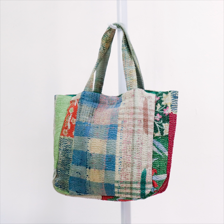 ヴィンテージカンタ　トートバッグ　現品マチ付き　一点もの　カンタ刺繍