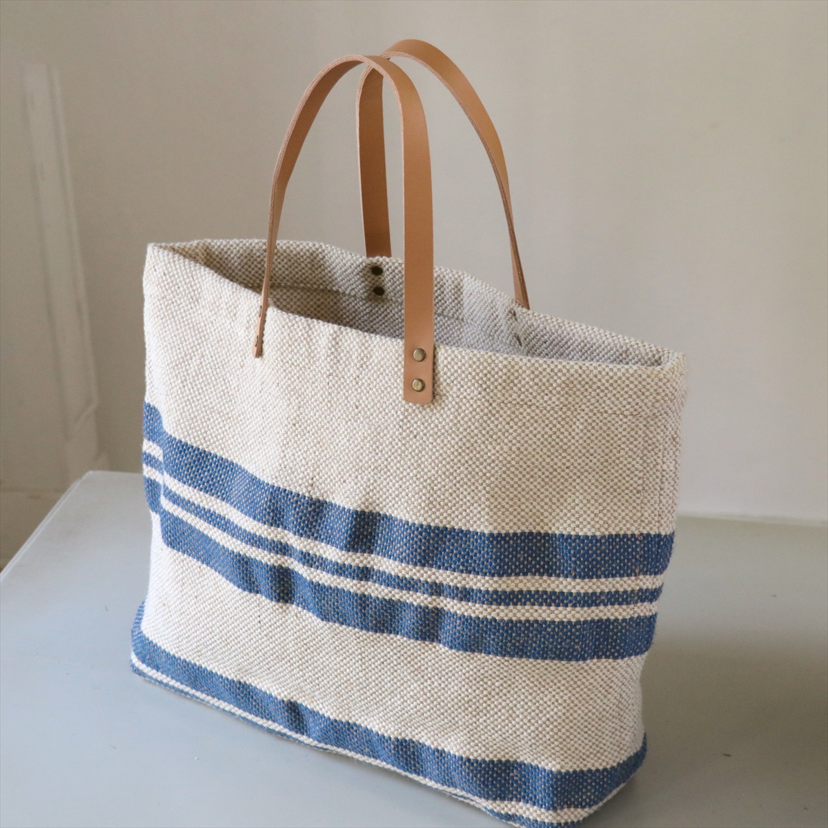 TARANGO タランゴ　JUTE BAG ジュートバッグ　BIG TOTE BAG ビッグトート　ブルー