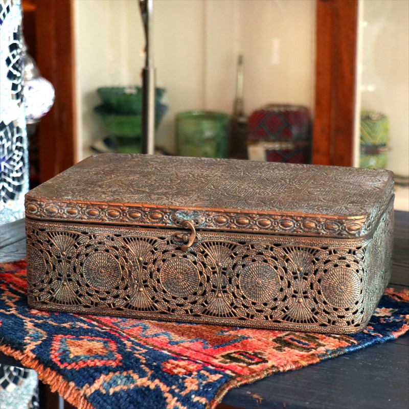 アンクブリキボックス Lサイズ W36×H12×D23.5cm Ankh Tin BOX Lsize