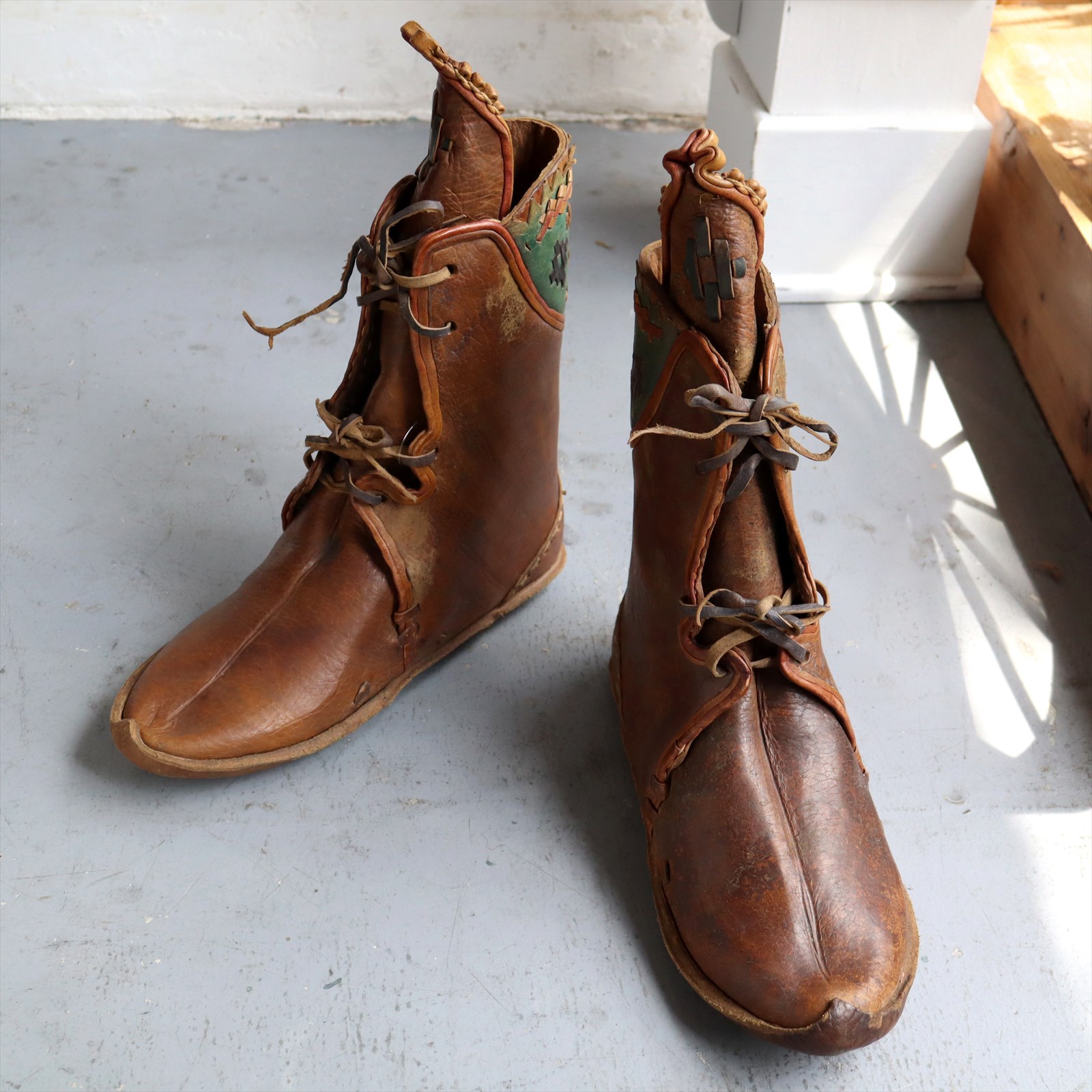 アナトリアンフォークシューズ～19世紀の製法で作ったオリジナルの革靴ブラウン ブーツ サイズ44