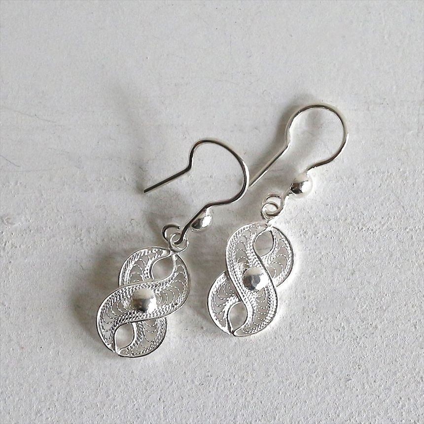 シルバーピアス　シルバー925/トルコハンドメイド テルキャリ  Telkari Siliver earring, Turkish Handmade