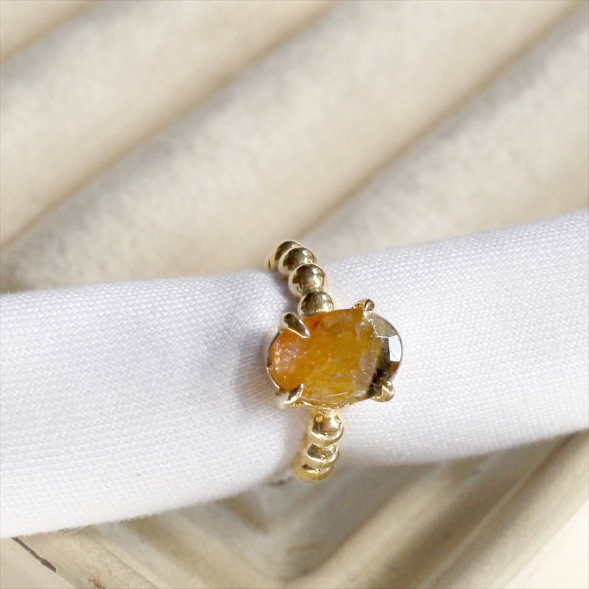 ウォーターメロントルマリン イヤーカフ 18KGF 天然石 シルバーイヤーカフ