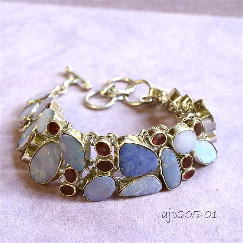ブルーオパール シルバー ブレスレット Jaipur ジャイプールジュエリー silver925