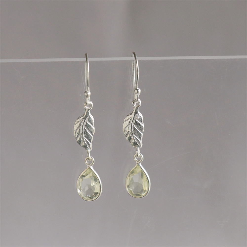 グリーンアメジスト シルバーピアス Jaipur ジャイプールジュエリー silver925
