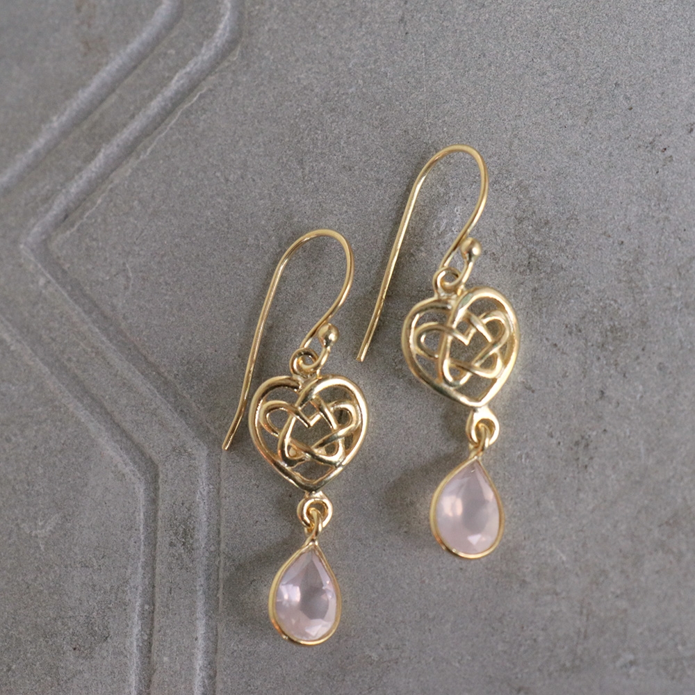 ローズクォーツ シルバーピアス Jaipur ジャイプールジュエリー silver925