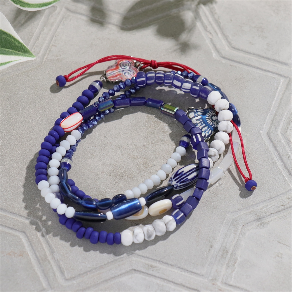 アヤラ バー　スパイラルブレスレッド ラディアンスコレクション　 Blue Domes, Ayala Bar Radiance Collection