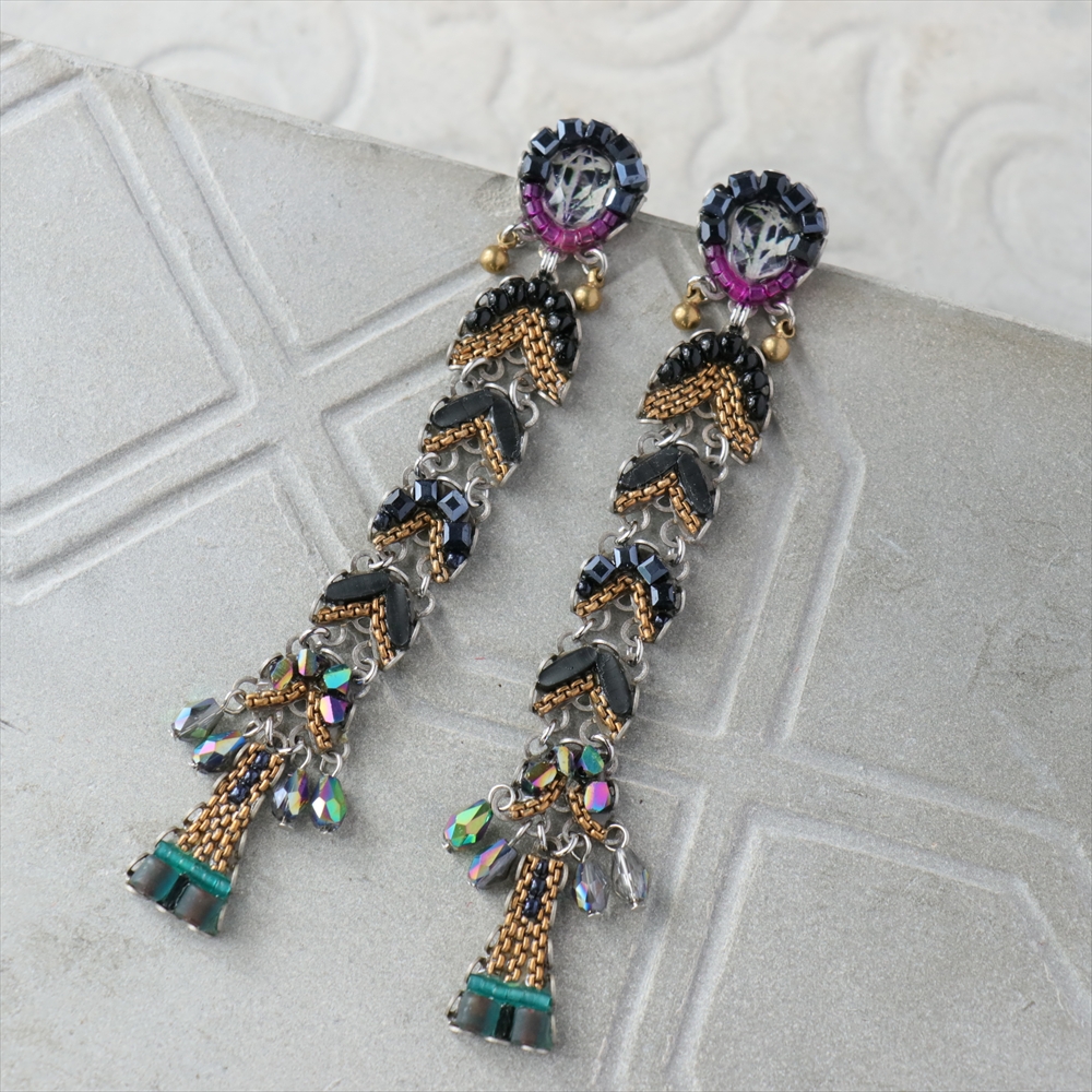 アヤラ・バー　ピアス　クラシックコレクション Obsidian, Ayala Bar Classic Collection