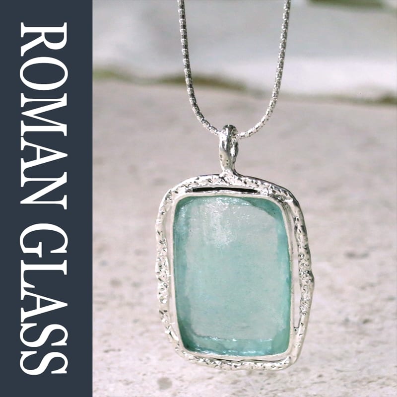 The Roman Glass Company ローマングラスカンパニーガラス＆シルバーネックレス