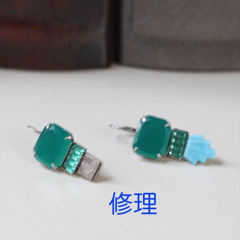 Michel's Vintage Beads Pierced Earringヴィンテージビーズピアス