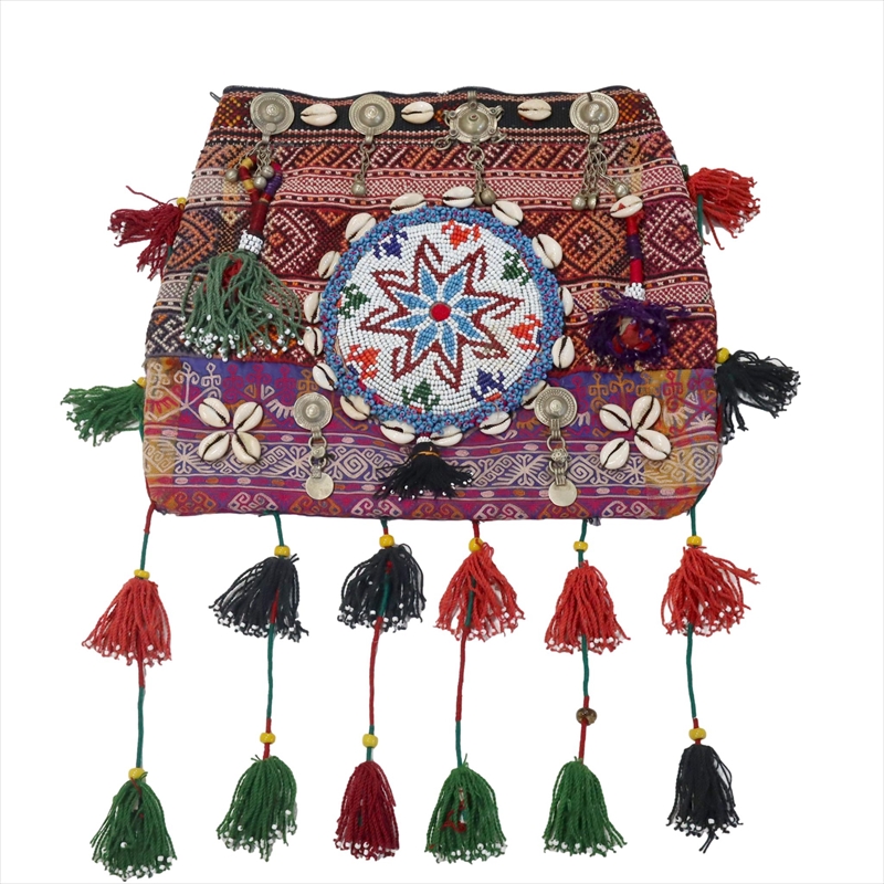 中央アジア・トルクメン族　手刺繍のショルダーバック